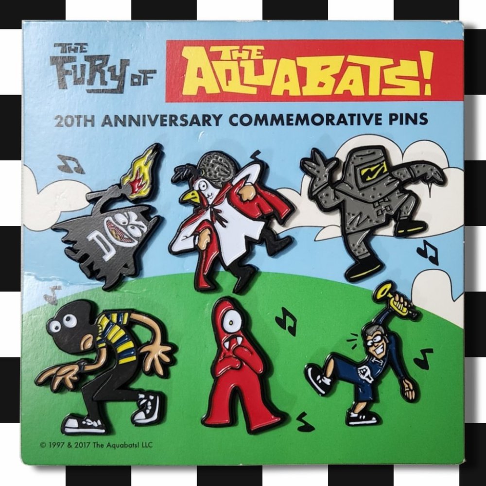 The Fury of The Aquabats! 20th Anniversary Commemorative Pins